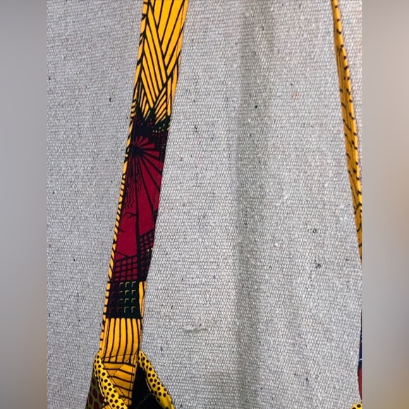 Queen Alaffia Afro African Patchwork print Fabric cross body Bag Handbag New - Picture 10 of 16
